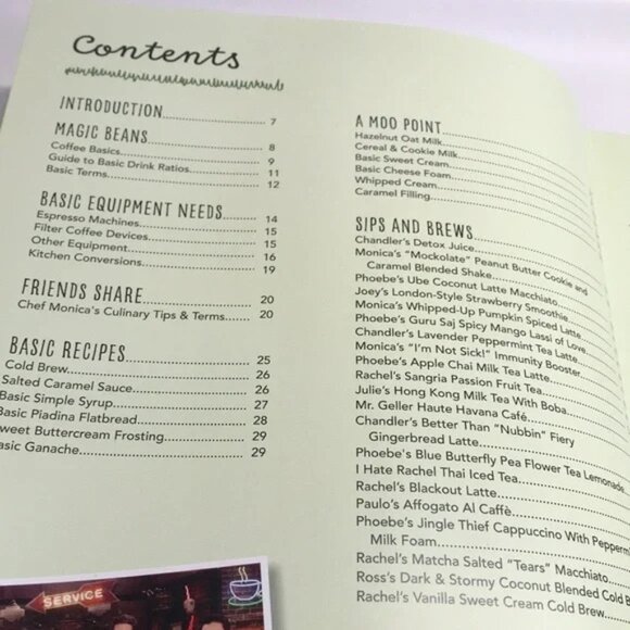 NEW Friends Central Perk The Official Cookbook Hardcover Edition Warner Bros. - Picture 9 of 14